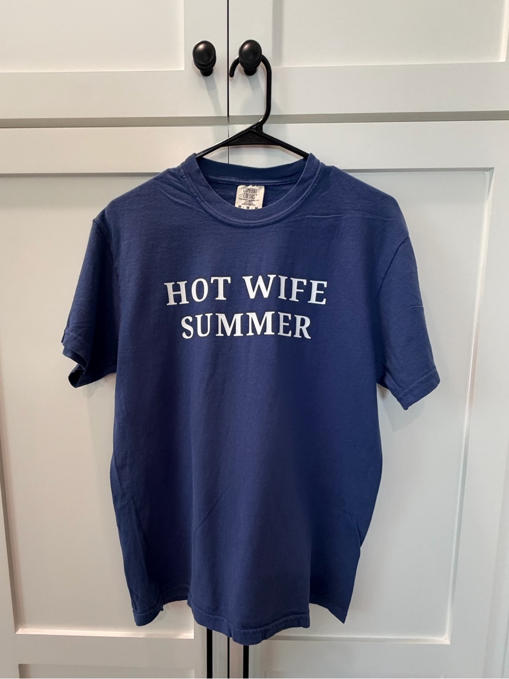 Comfort Colors Navy Blue "Hot Wife Summer" Short Sleeve Tee